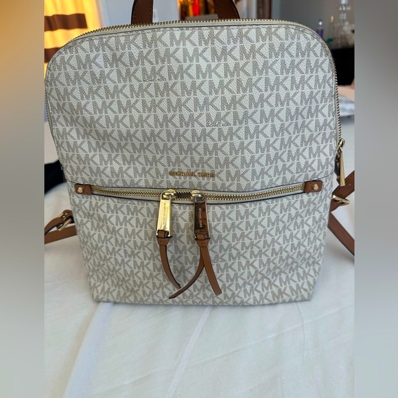 Michael Kors Rhea Zip Medium Slim Signature Logo Backpack - Picture 5 of 11